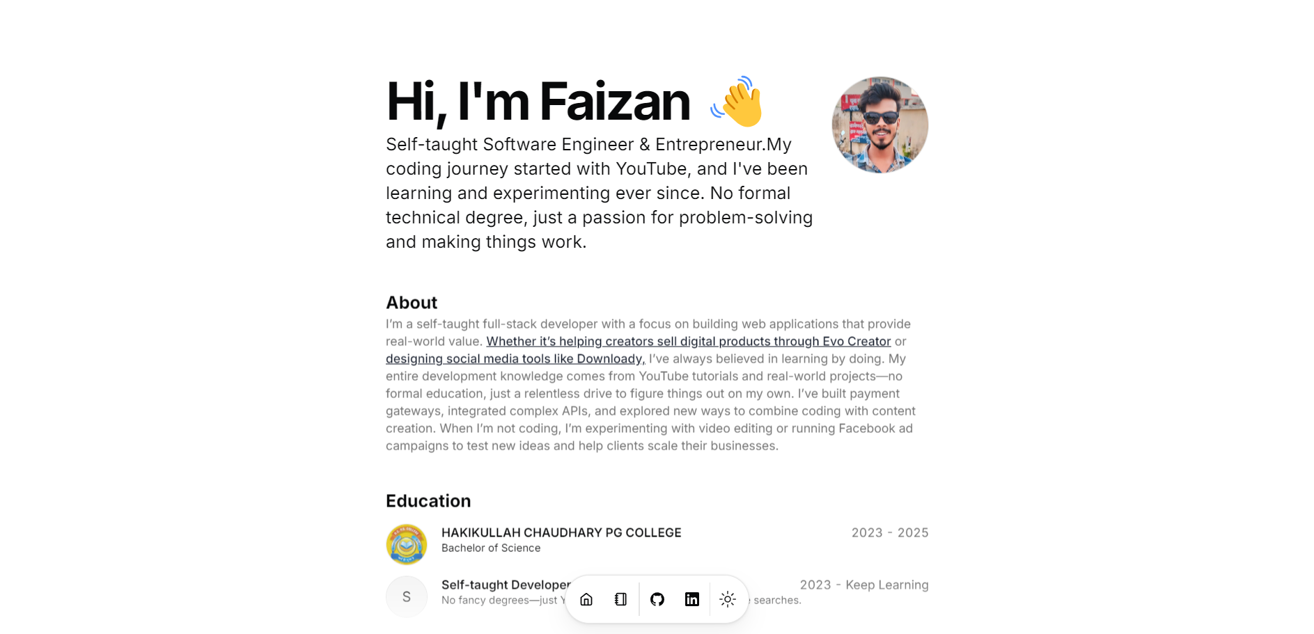 Personal Portfolio Website